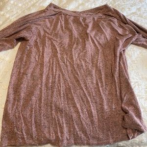 Super soft mauve Heathered sweater